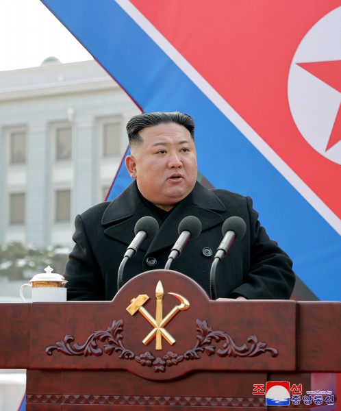 경애하는 김정은동지께서 600㎜초대형방사포 증정식에서 하신 답례연설