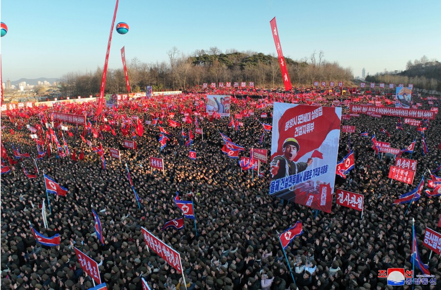 평양시 서포지구 새 거리건설착공식 진행