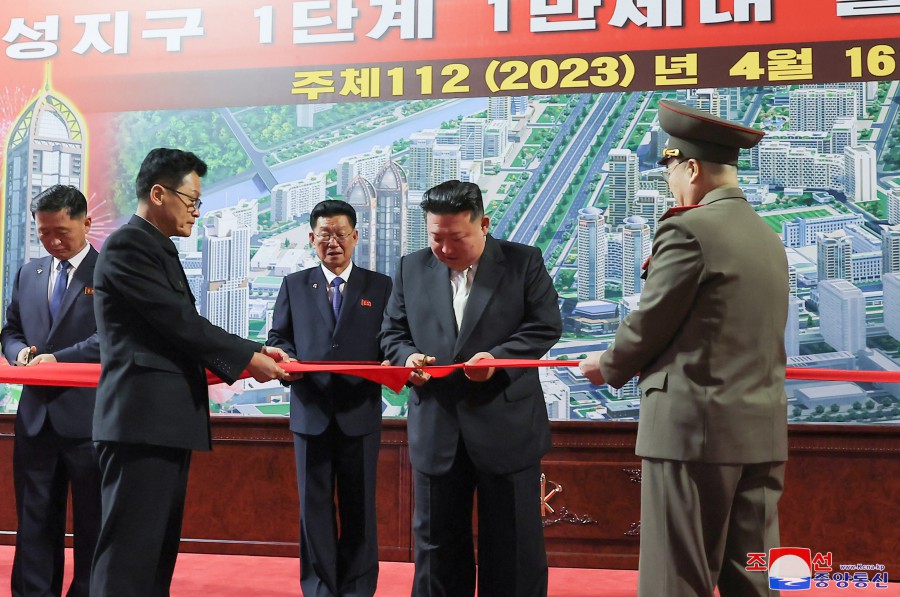 조선로동당의 원대한 리상이 응축된 인민의 새 거리