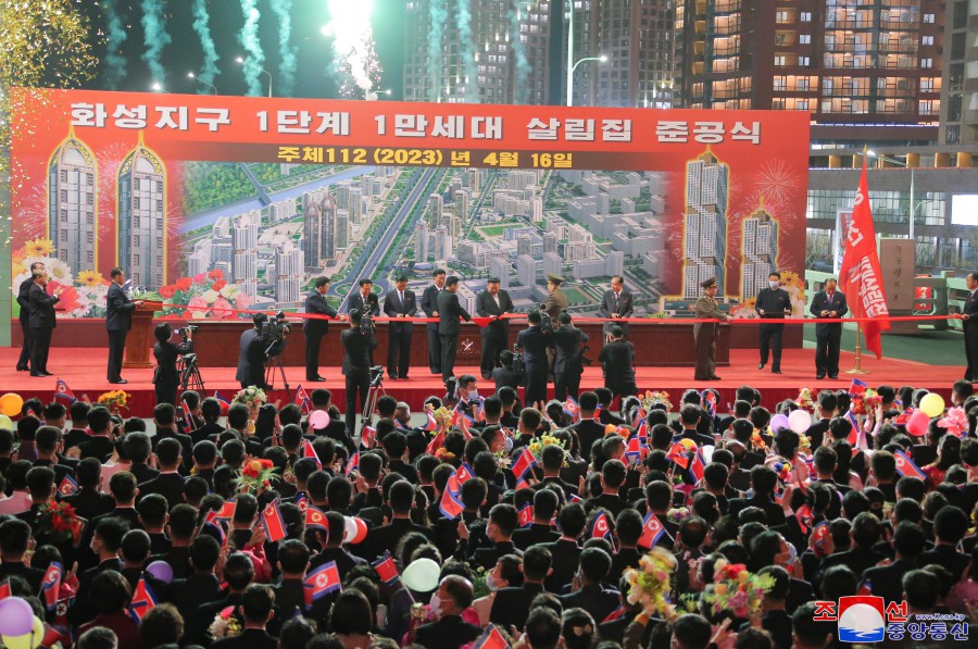 조선로동당의 원대한 리상이 응축된 인민의 새 거리