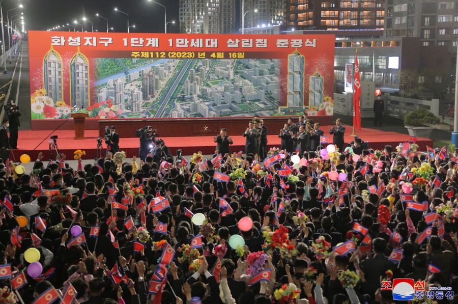 조선로동당의 원대한 리상이 응축된 인민의 새 거리