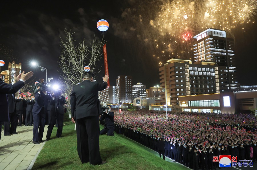 조선로동당의 원대한 리상이 응축된 인민의 새 거리