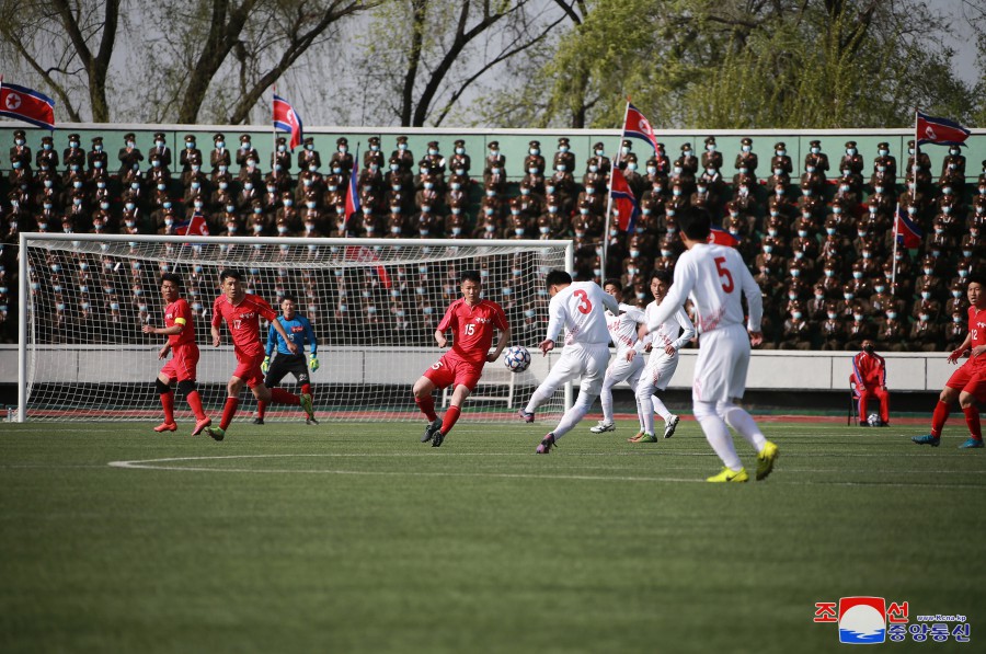 Respected Comrade Kim Jong Un Watches Sports Games