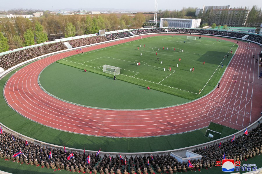 Respected Comrade Kim Jong Un Watches Sports Games