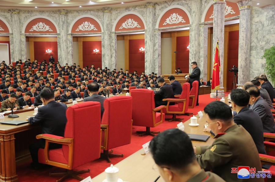 Respected Comrade Kim Jong Un Makes Important Conclusion at 19th Enlarged Meeting of Political Bureau of 8th C.C., WPK