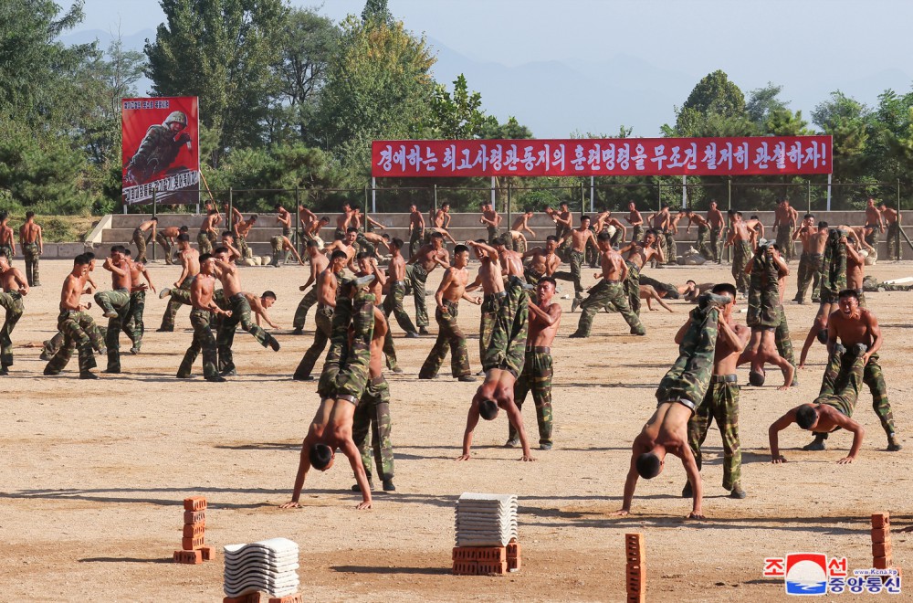Respected Comrade Kim Jong Un Inspects Training Base of Special Operation Forces of KPA