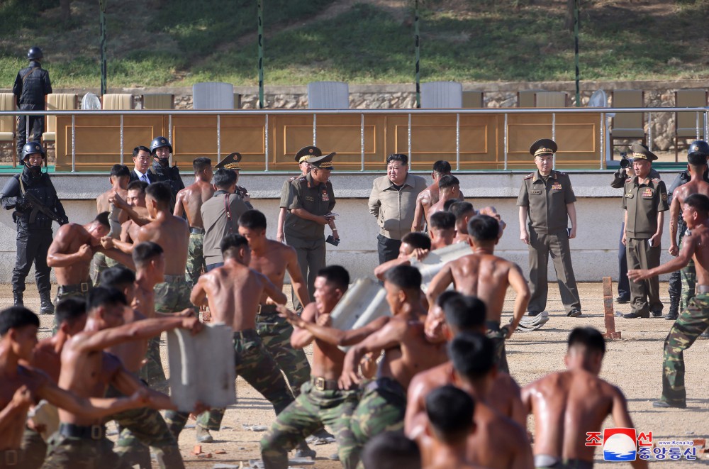 Respected Comrade Kim Jong Un Inspects Training Base of Special Operation Forces of KPA
