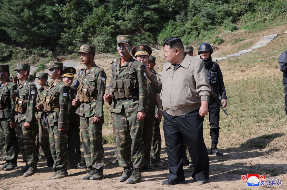 Respected Comrade Kim Jong Un Inspects Training Base of Special Operation Forces of KPA
