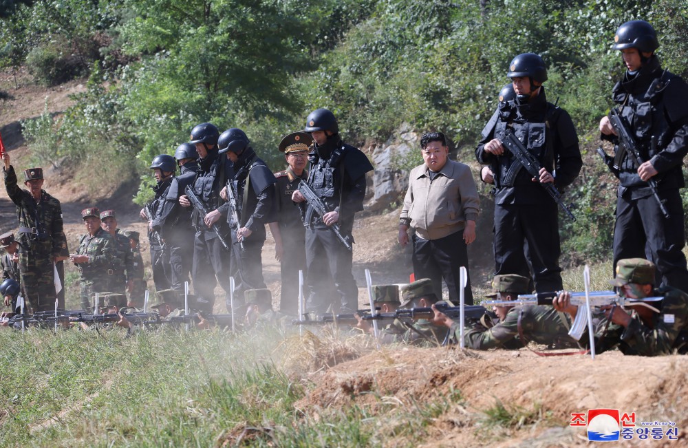 Respected Comrade Kim Jong Un Inspects Training Base of Special Operation Forces of KPA