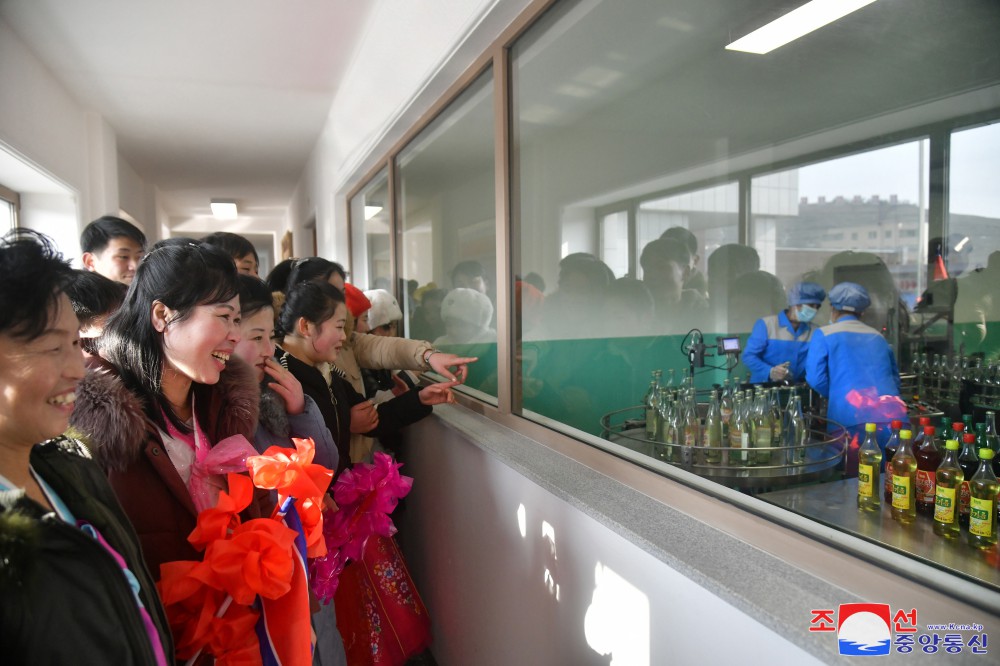 黄海南道银泉郡欢庆地方工业工厂竣工