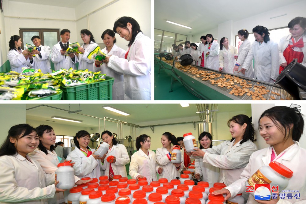 黄海南道银泉郡欢庆地方工业工厂竣工