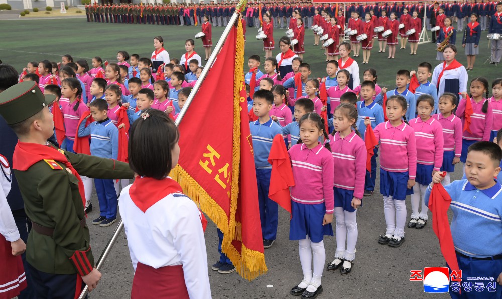 朝鲜少年团全国联合团体大会举行