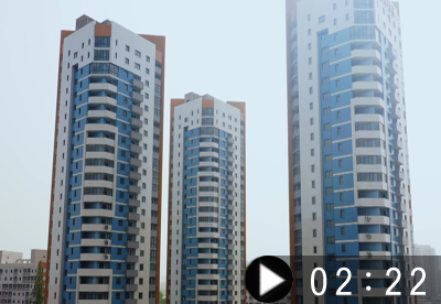 Mudanza a nuevas viviendas en la zona de Taephyong